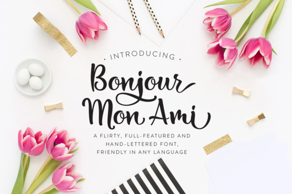 Introducing Bonjour Mon Ami: A Script Font for Digital Impact