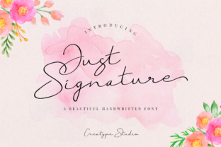 Just Signature: A Script Font with Subtle Elegance
