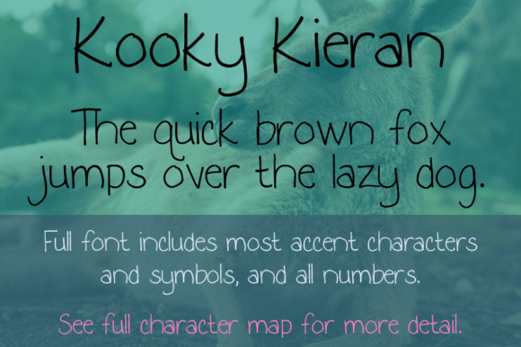 Kooky Kieran: A Handwritten Font with Character