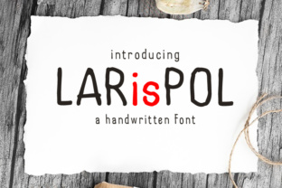 Larispol: A Handwritten Font for Impactful Digital Design
