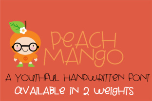 Peach Mango Font for Handmade Creators