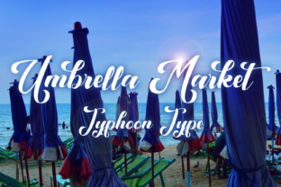 Umbrella Market: A Script Font for Editorial Excellence